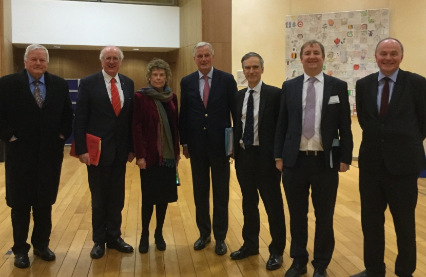 With Michel Barnier in Brussels