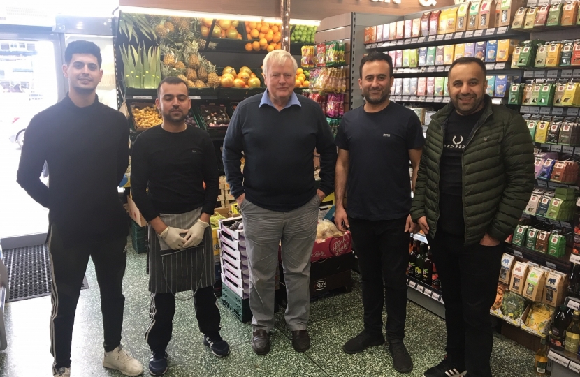 With the staff of Wickham Food Centre
