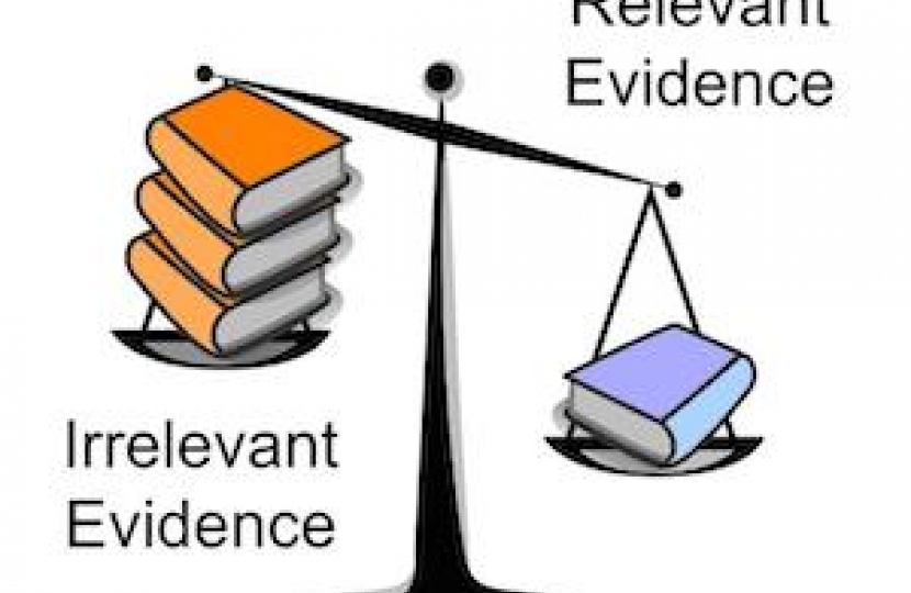 Weighing evidence