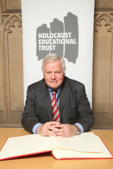 Signing the Holcaust Memorial Trust Book