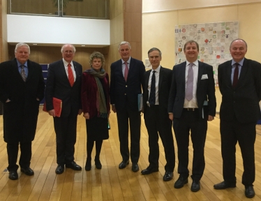 With Michel Barnier in Brussels