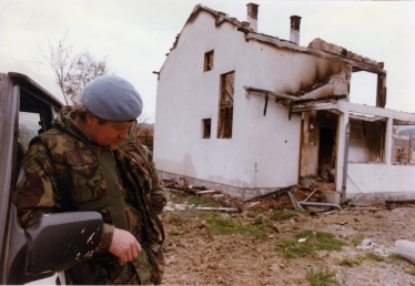 At site of Ahmici Massacre 22 April 1993