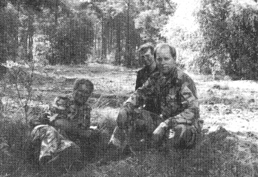 With fellow officers, Soltau. West Germany 1991